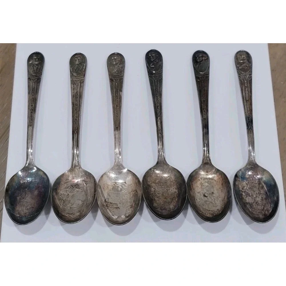 Vintage Presidential Spoon Collectibles JFK Adams Monroe Madison Jefferson Lot 6